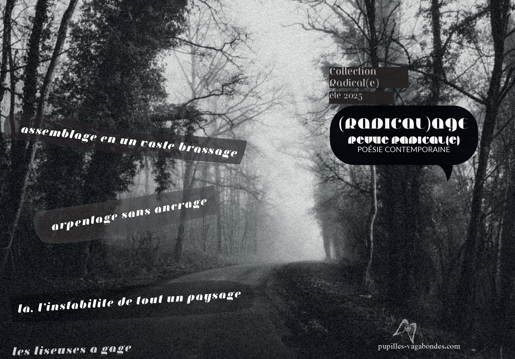 Couverture du tract de poésie Radicalage